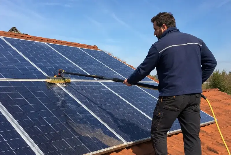 Nettoyage et entretien de panneaux solaires à Saint-Côme-et-Maruéjols
